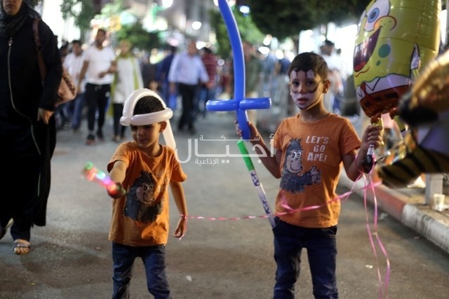 أجواء رام الله في ليلة عيد الاضحى المبارك